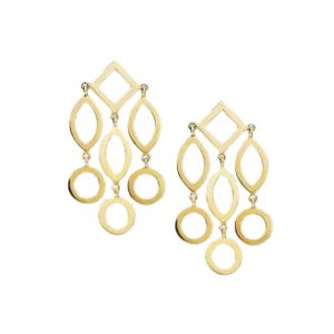 Gold earrings